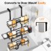 Shower Caddy Hanging Organizer, 3 Tier Adjustable Bathroom Shelves, Rustproof Over The Showerhead/Door Hanging Shelf for Inside Shower - No Drilling Shower Rack Bath Storage With Soap Holder